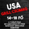 Kép 1/9 - USA Grill csomag (6 féle nedvesen érlelt steak, 1 szelet szárazon érlelt steak+hamburger pogácsa)