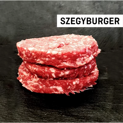 Brisket burger  húspogácsa (szegyből, fagyasztott, 10 db - 140 gramm)