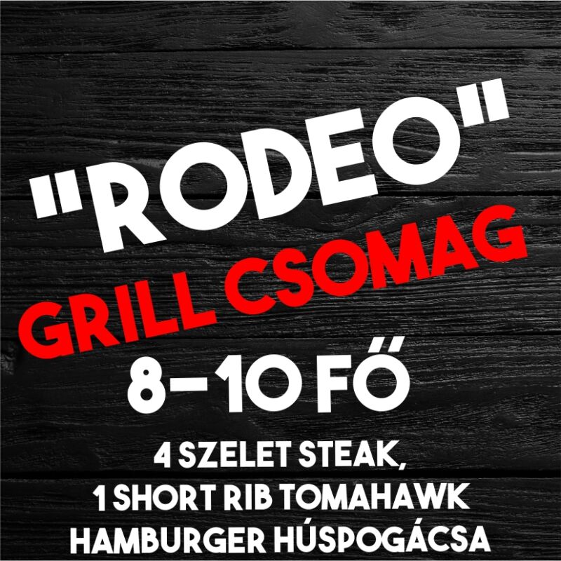 Rodeo Grill csomag (bottom round, flank, short rtibs tomahawk steak+hamburger pogácsa)