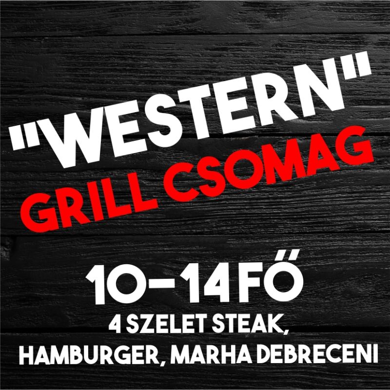 Western Grill csomag (chuckeye steak, hamburger pogácsa, debreceni páros kolbász)