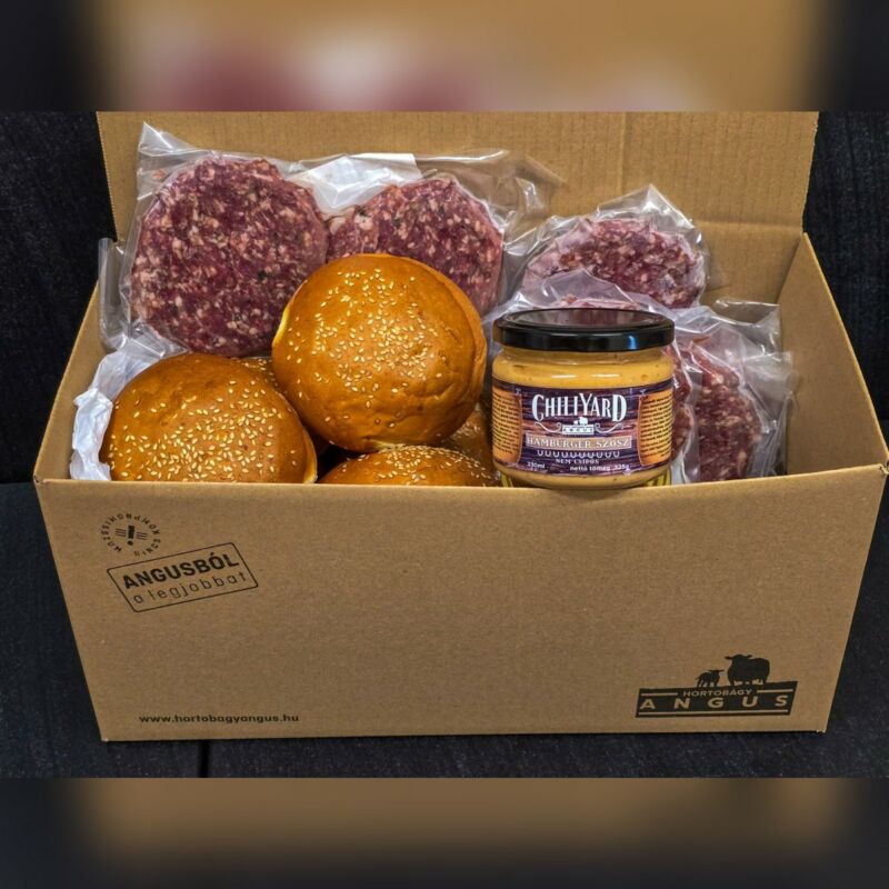 Szarvasgombás hamburger PARTY csomag (10 pogácsa, 10  buci, 1 hamburger szósz 330ml)